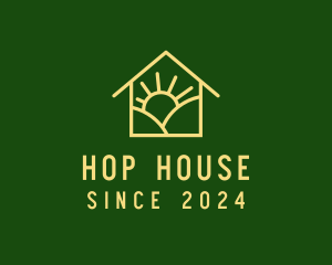 Nature Sunrise House  logo design