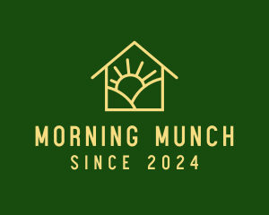 Nature Sunrise House  logo design