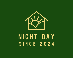 Nature Sunrise House  logo design