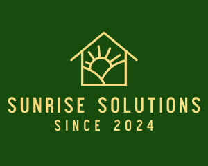 Nature Sunrise House  logo design