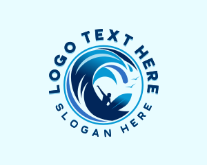 Surfing Ocean Waves logo