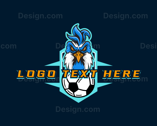 Soccer Varsity Rooster Logo