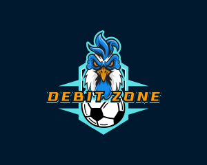 Soccer Varsity Rooster logo design