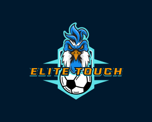 Soccer Varsity Rooster logo design