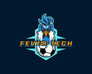 Soccer Varsity Rooster logo design