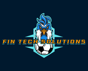 Soccer Varsity Rooster logo design