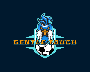 Soccer Varsity Rooster logo design