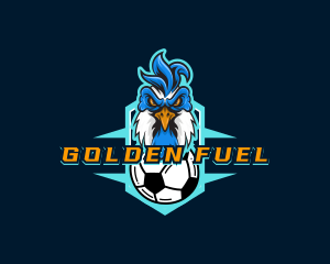 Soccer Varsity Rooster logo design