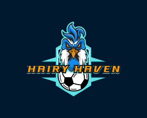 Soccer Varsity Rooster logo design