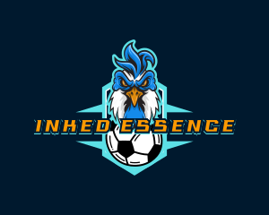 Soccer Varsity Rooster logo design