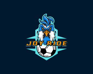 Soccer Varsity Rooster logo design