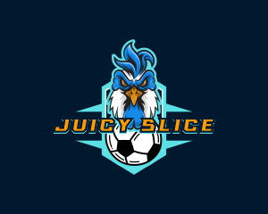 Soccer Varsity Rooster logo design