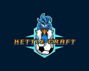 Soccer Varsity Rooster logo design