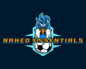 Soccer Varsity Rooster logo design