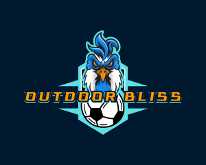 Soccer Varsity Rooster logo design