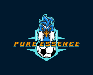 Soccer Varsity Rooster logo design