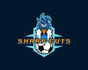 Soccer Varsity Rooster logo design