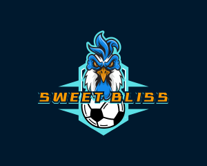 Soccer Varsity Rooster logo design