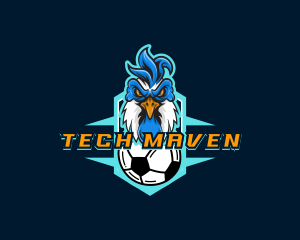 Soccer Varsity Rooster logo design