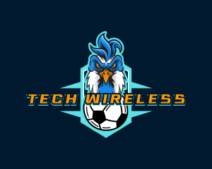 Soccer Varsity Rooster logo design