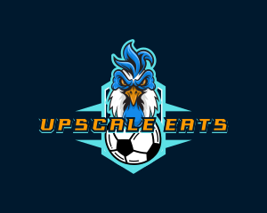 Soccer Varsity Rooster logo design