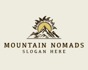 Mountain Peak Hiking logo design