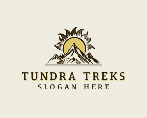 Mountain Peak Hiking logo design