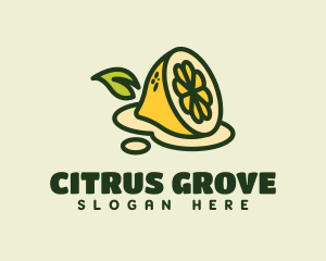 Fruit Lemon Juice logo design