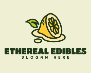 Fruit Lemon Juice logo design