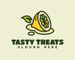 Fruit Lemon Juice logo design