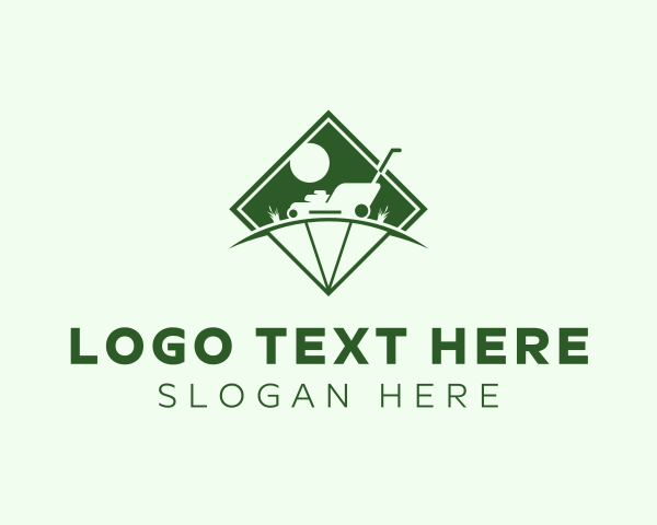 Lawn Mower Landscaping Garden logo