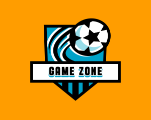 Soccer Football Varsity League Logo
