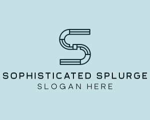 Plumbing Construction Handyman Letter S logo design