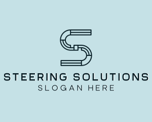 Plumbing Construction Handyman Letter S logo design