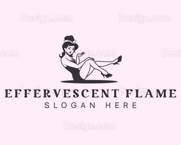 Model Woman Pinup Logo