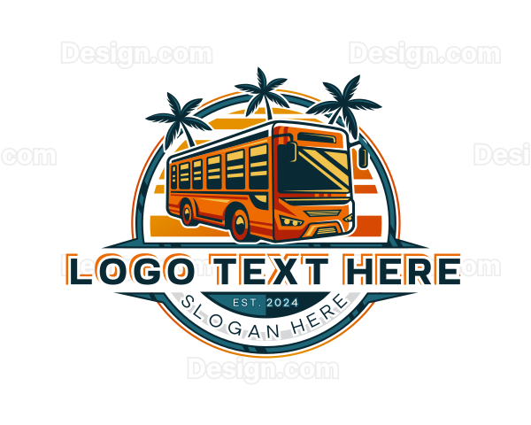 Bus Travel Tour Transportation Logo