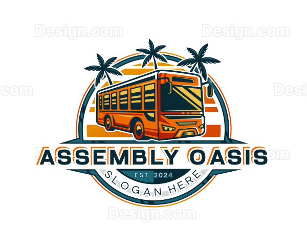 Bus Travel Tour Transportation Logo