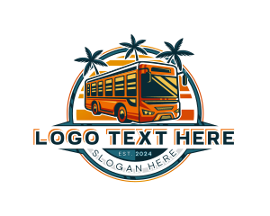 Bus Travel Tour Transportation Logo