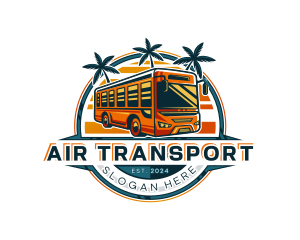 Bus Travel Tour Transportation logo design