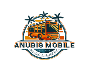 Bus Travel Tour Transportation logo design