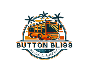 Bus Travel Tour Transportation logo design