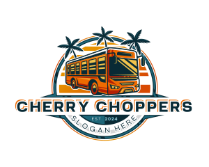 Bus Travel Tour Transportation logo design