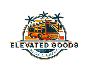 Bus Travel Tour Transportation logo design