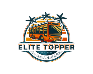 Bus Travel Tour Transportation logo design