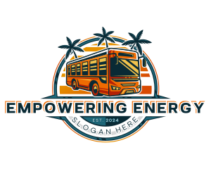 Bus Travel Tour Transportation logo design