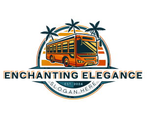 Bus Travel Tour Transportation logo design