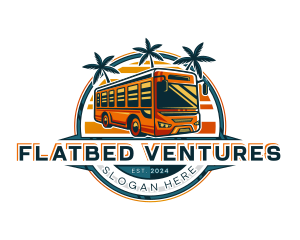 Bus Travel Tour Transportation logo design