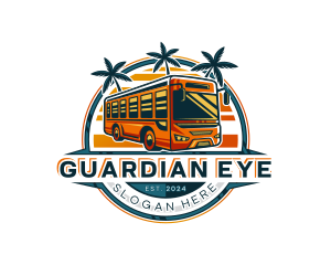 Bus Travel Tour Transportation logo design