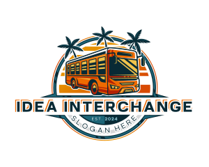 Bus Travel Tour Transportation logo design