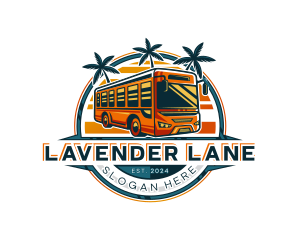 Bus Travel Tour Transportation logo design